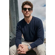 Buratti Pamuklu Regular Fit V Yaka Kazak Erkek Kazak 456202 V