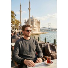 Buratti Slim Fit Bisiklet Yaka Pamuklu Kazak Erkek Kazak 456201