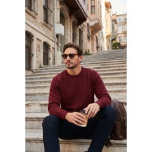 Buratti Slim Fit Bisiklet Yaka Pamuklu Kazak Erkek Kazak 456201