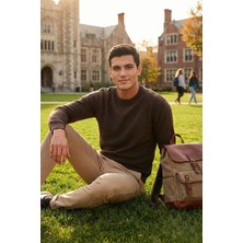 Buratti Slim Fit Bisiklet Yaka Pamuklu Kazak Erkek Kazak 456201