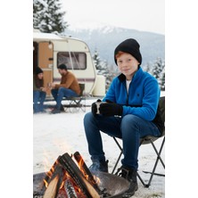 Lela Yumuşak Dokulu Yarım Fermuarlı Renk Bloklu Dik Yaka Polar Unisex Çocuk Polar 5905004