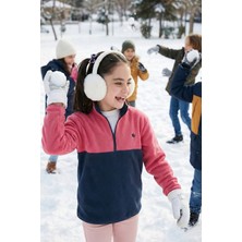 Lela Yumuşak Dokulu Yarım Fermuarlı Renk Bloklu Dik Yaka Polar Unisex Çocuk Polar 5905004