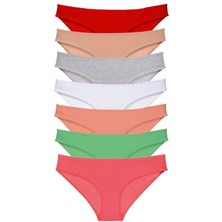 Moda Şahsenem 7 Adet Süper Eko Set Likralı Kadın Slip Külot Set 8