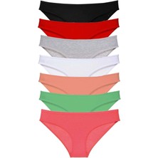Moda Şahsenem 7 Adet Süper Eko Set Likralı Kadın Slip Külot Set 6