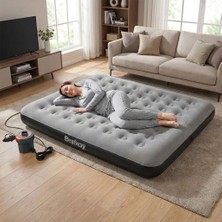 Bestway Ultra King 3 Kişilik Şişme Yatak ve Elektrikli Pompa 203X183X22CM 671HC BW147
