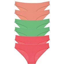 Moda Şahsenem 6 Adet Süper Eko Set Likralı Kadın Slip Külot 549