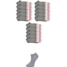 Moda Şahsenem Gri Kadın Bilek Çorap 15 Çift