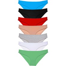 Moda Şahsenem 7 Adet Süper Eko Set Likralı Kadın Slip Külot Set 2