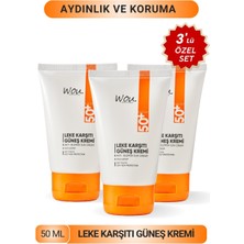 WOU World of Unique 3'Lü Güneş Kremi SPF 50+ Leke Karşıtı Formül