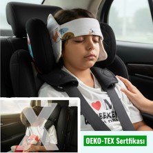 Arabarkadaşım Ayarlanabilir Çocuk Oto Koltuğu Uyku Başlığı,Uyku Bandı,Araba Koltuğu Baş Desteği
