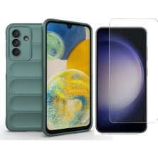 Vendas Galaxy S25 Fe Uyumlu Kılıf Esnek Tpu Oyuklu Arka Yüzey Tasarımlı Vendas Etnik Silikon Kapak + Nano Ekran Koruyucu