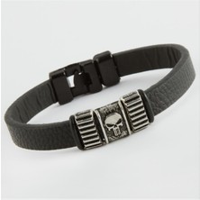 Nacario Kuru Kafa Kaliteli Suni Deri Bileklik