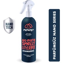Metapet Parfümsüz Nano Kedi Kumu Koku Giderici, Doğal Ve Kokusuz/naturel Kedi Tuvaleti Için Sprey, 400 ml