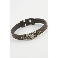 Nacario Kuru Kafa Kaliteli Suni Deri Bileklik