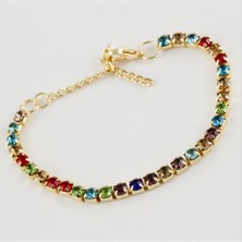 Nacario Şerit Taşlı Suyolu Bileklik