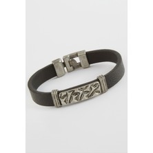 Nacario Labirent Kaliteli Suni Deri Bileklik