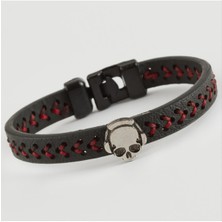 Nacario Kuru Kafa Kaliteli Suni Deri Bileklik