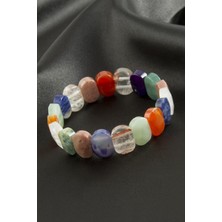 Nacario Oval Kesim Pembe Kuvars Doğaltaşlı Bileklik