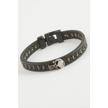 Nacario Kuru Kafa Kaliteli Suni Deri Bileklik