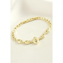 Nacario Xuping Sonsuzluk Zirkon Taşlı Lüks Çelik Bileklik