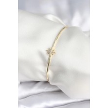 Nacario Bfs Kutup Yıldızı Figür Pirinç Gold Renk Kadın Bileklik