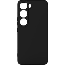 Lenax Leather Vivo V40 Lite Kılıf Kamera Korumalı Silikon Rubber Arka Kapak