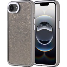 Ceponya iPhone 16E Kılıf Taşlı Işıltılı Tasarımlı Kamera Çıkıntılı Kapi Kapak