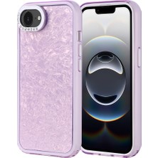Ceponya iPhone 16E Kılıf Taşlı Işıltılı Tasarımlı Kamera Çıkıntılı Kapi Kapak