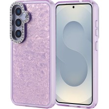 Ceponya Galaxy S25 Kılıf Taşlı Tasarımlı Zore Kapi Kapak