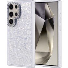 Ceponya Galaxy S24 Ultra Kılıf Taşlı Tasarımlı Zore Kapi Kapak