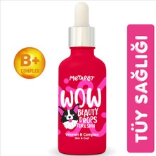 Metapet Tüy Döken Köpeklere -Biotin Sağlığı Damlası, Dökülmesi Engelleyici Önleyici, Tüy Dökme için Vitamini