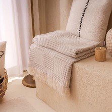 Evidea Soft Nemo Koltuk Şalı - Ekru / Bej - 180X220 cm