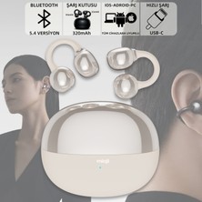 Mioji Air Buds 2 Kablosuz 5.4 Ios Android Windows Pc ve Tüm Telefonlar ile Uyumlu Bluetooth Kulaklık - Beyaz