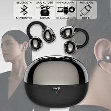 Mioji Air Buds 2 Kablosuz 5.4 Ios Android Windows Pc ve Tüm Telefonlar ile Uyumlu Bluetooth Kulaklık - Siyah