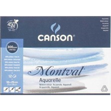 Canson Montval 300gr 12yp 18x25cm Sulu Boya Blok