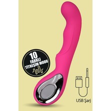 Femstar Premium Silikon Güçlü Titreşimli Masaj Vibratörü Soft Kadifemsi Doku USB Şarjlı G Noktası Uyarıcı Klitoral Vibratör