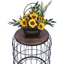 Yapay Çiçek Sitesi Yapay Çiçekli Romantic Çanta Aranjmanı Model 13