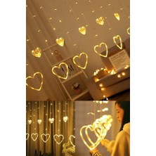 Aylis Asılabilir Sarkım Ledli Kalpli Modlu Dekoratif Ev Oda Bahçe Aydınlatma Sarkıtma Ledi