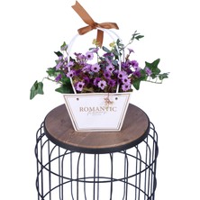 Yapay Çiçek Sitesi Yapay Çiçekli Romantic Çanta Aranjmanı Model 11