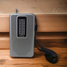 Skygo Tenor Cep Tipi Mini Analog Radyo Gri