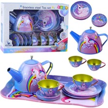 Farbu Oyuncak Metal Oyuncak Unicorn Çay Saati Fincan Takımı Seti