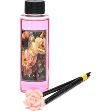 Missi 110 ml Garden Rose-Pudra Signature Yedek Esans ve Bambu Çubuk Seti