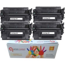QPrint Canon Çipli CRG057 4'lü Ekonomik Paket Garantili Uyumlu Toner Lbp223dw Lbp226dw Muadil Toner - Agirlik: Standart, Secenek: EKONOMİK PAKET