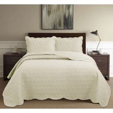 Bella Home Honey Comb 3D Çift Kişilik Yatak Örtüsü Seti (3 Parça) - 260X240 cm