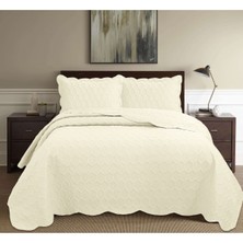 Bella Home Honey Comb 3D Çift Kişilik Yatak Örtüsü Seti (3 Parça) - 260X240 cm