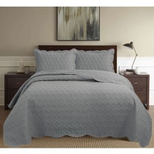 Bella Home Honey Comb 3D Çift Kişilik Yatak Örtüsü Seti (3 Parça) - 260X240 cm