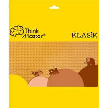 Think Master Yapı Oyuncak Uyumlu Kahverengi Tabla 25CMX25CM