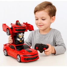 Mj Toys Oyuncak Uzaktan Kumandalı Araba Transformers Tarzı Robota Dönüşen Oyuncak Araba Mustang