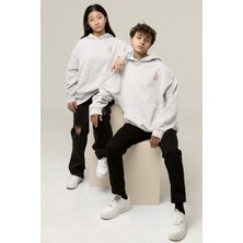 Nevermind Ateş ve Su Baskılı Sevgili Hoodie – Kadın Erkek Oversize Çift Sweatshirt