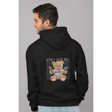 Nevermind Unisex Oversize Hoodie - Hug Me Baskılı Kapüşonlu Sweatshirt Streetwear